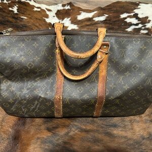 Louis Vuitton AUTHENTIC duffle bag luggage MONOGRAM CANVAS